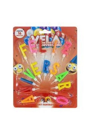 VELA LETRAS FELIZ ANIVERSARIO