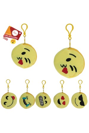 CHAVEIRO DE PELÚCIA SMILE PORTA MOEDAS 8,5CM SORISSOS