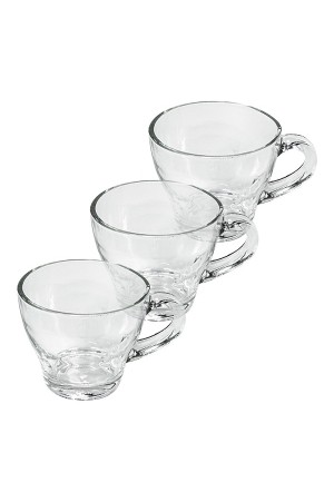 JOGO DE XICARA DE VIDRO PARA CHA MOROCCO COM 3 PECAS 230ML NA CAIXA