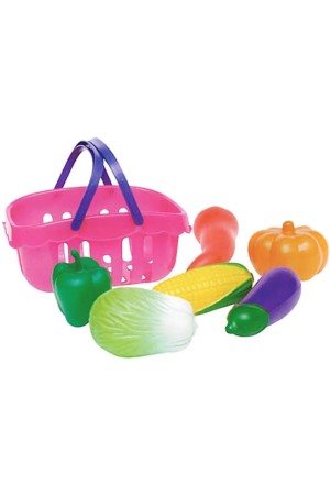 Kit Cozinha Infantil Legumes Com Cesta 7 Pecas Na Solapa