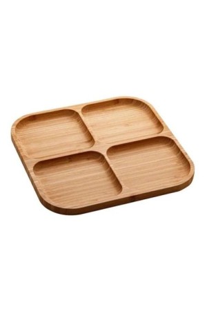 Petisqueira em Bambu Quadrada c/ 4 Divisorias - HU56217