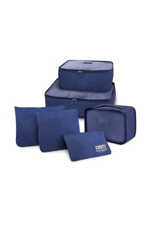 Kit Organizador de Malas com 6 Peças Viagem Jacki Design - ARH18608 Azul