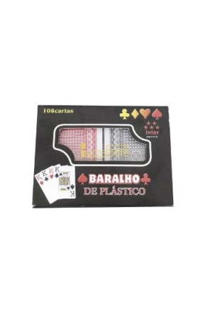 JOGO DE BARALHO DE PVC C/2 UNID -  HT63803
