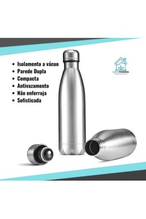 Garrafa Térmica Aço Inox Água Gelada Garantida Por 24 Horas 500 ml