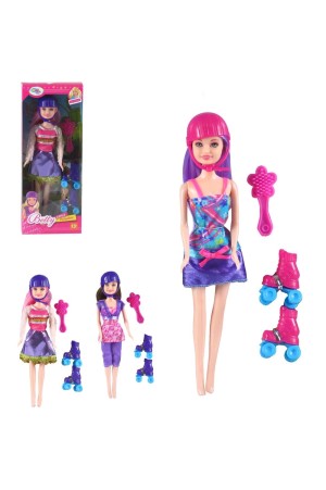 Boneca Betty Patinadora Com Acessórios- Marca Well Kids- WB2978