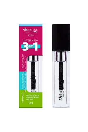 Gloss Lip Volumoso 3 em 1 Max Love - 300 Incolor