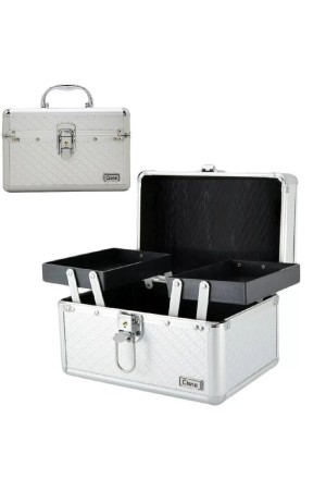 Maleta De Maquiagem Cisne Prata Ruby's 23x15 cm