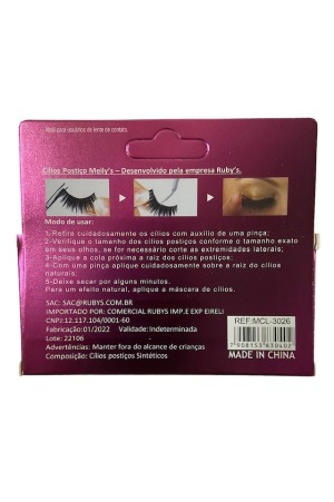 Cilios Posticos Par Meilys MCL-3026 - 3D
