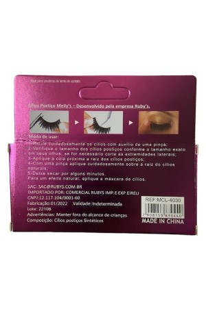 Cilios Posticos Par Meily's MCL-4030 - 4D